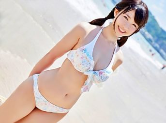 【ミラー号×素人】ビキニの美女と混浴してまさかの膣内イク！『見えてないよね？』清楚なＪＤを口説いて赤面エッチ
