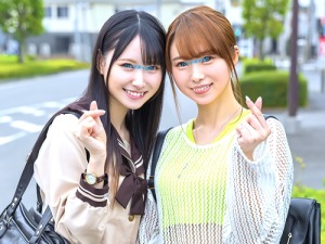 【マジックミラー号】「ヤバい！イクっ！」美娘JKの妹ちゃんと美人娘大生徒のお姉ちゃんが4P交尾で中出しされる！【シロウトナンパ】