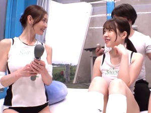 【マジックミラー号】「あぁぁ//ヤバい//」熟女さんバレーチームの奥様たち！他人ちんぽで種付！【他人妻ナンパ】