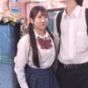 【マジックミラー号】ロングのツインテールが似合う制服女子がコンドームお口付けチャレンジ！【シロウトナンパ】